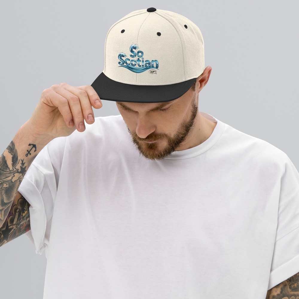 Off White Cream and Black So Scotian Cap New Design by I’M So What Co. 2025